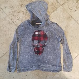 Gray kids t-shirt hoodie